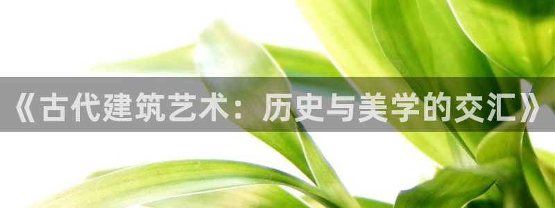 安立信12改装：《古代建筑艺术：历史与美学的交汇》