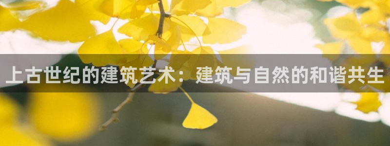 安信t12：上古世纪的建筑艺术：建筑与自然的和谐共生
