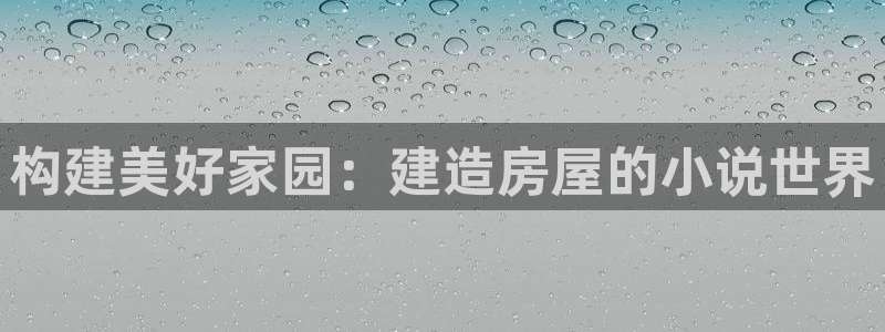 安信12招商：构建美好家园：建造房屋的小说世界