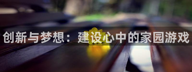 安信12平台下载：创新与梦想：建设心中的家园游戏