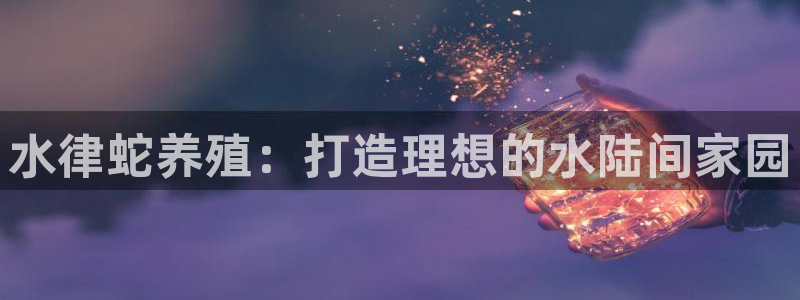 安信12负责人：水律蛇养殖：打造理想的水陆间家园
