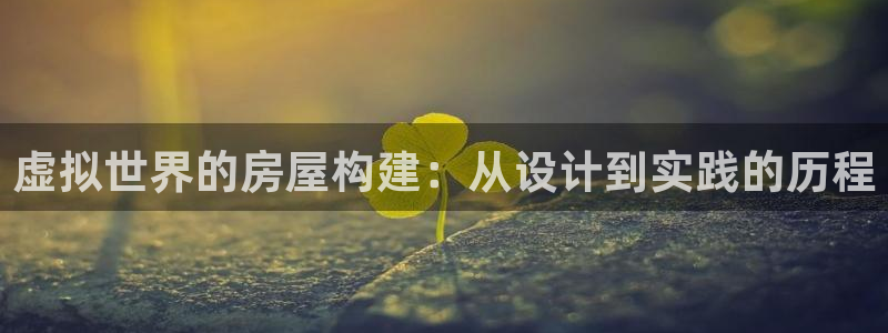 安信12平台：虚拟世界的房屋构建：从设计到实践的历程