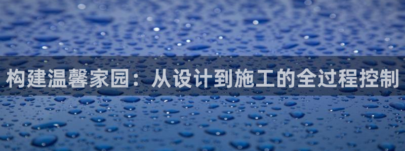 安立信T12测评：构建温馨家园：从设计到施工的全过程控制
