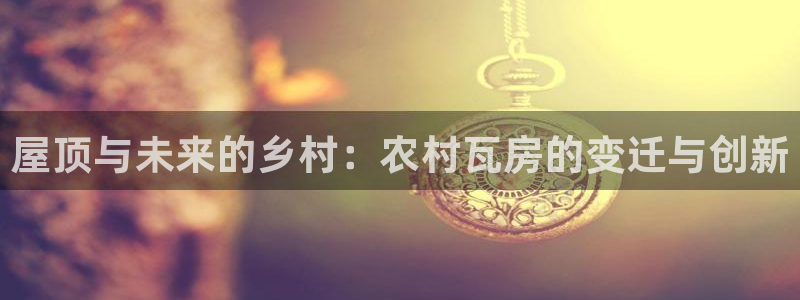 安信312 12：屋顶与未来的乡村：农村瓦房的变迁与创新