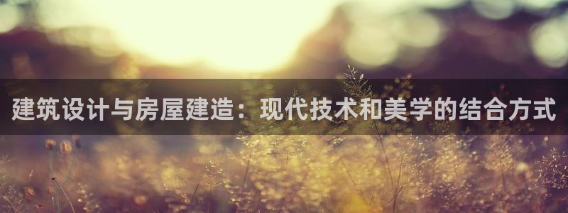 安信12如何开代理：建筑设计与房屋建造：现代技术和美学的结合方式