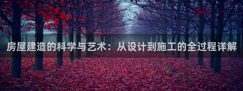 安信12平台：房屋建造的科学与艺术：从设计到施工的全过程详解