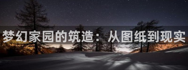 安信12注册登录：梦幻家园的筑造：从图纸到现实